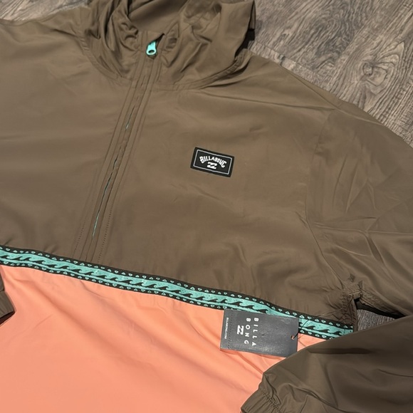 Billabong Rockies Water Repellent Hooded Anorak Mens Medium & Small New - Picture 3 of 6